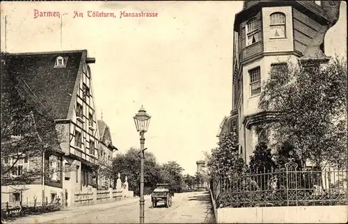 Ak Barmen Wuppertal, Hansastraße, Villen am Tölleturm