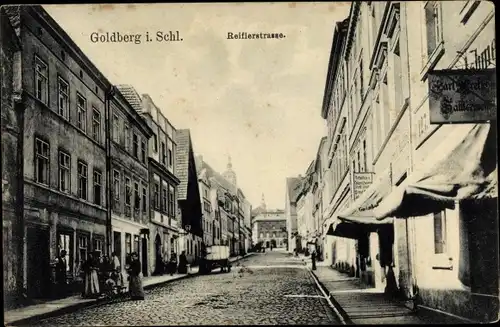 Ak Złotoryja Goldberg Schlesien, Reiflerstraße