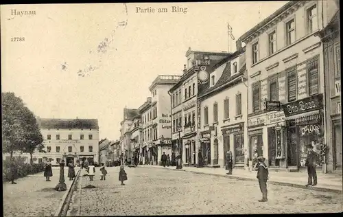 Ak Chojnów Haynau Schlesien, Partie am Ring, Geschäfte