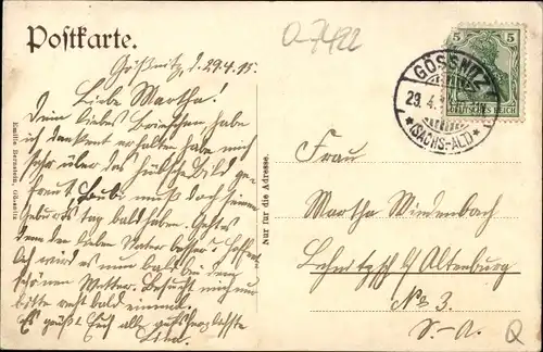 Ak Gößnitz in Thüringen, Neuer Bahnübergang