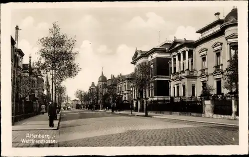 Ak Altenburg in Thüringen, Wettinerstraße