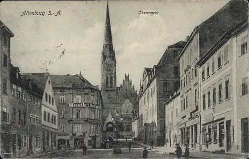 Ak Altenburg (S.A.) in Thüringen, Obermarkt