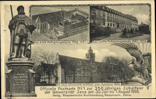 Ak Jena in Thüringen, 350-jährige Jubelfeier der Universität, Kollegiengebäude