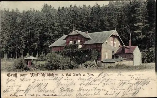 Ak Bad Berka in Thüringen, Waldschlößchen