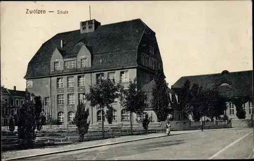 Ak Zwötzen Gera in Thüringen, Schule