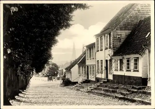 Ak Schleswig a.d. Schlei, Wohnviertel am Polierteich