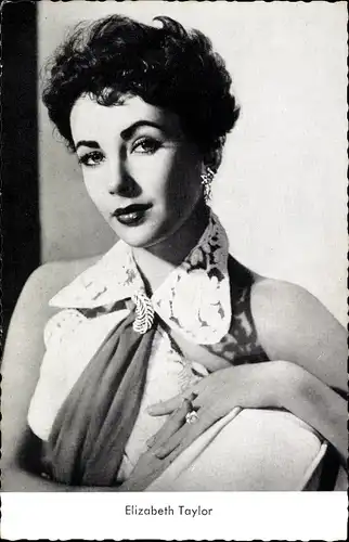 Ak Schauspielerin Elizabeth Taylor, Portrait