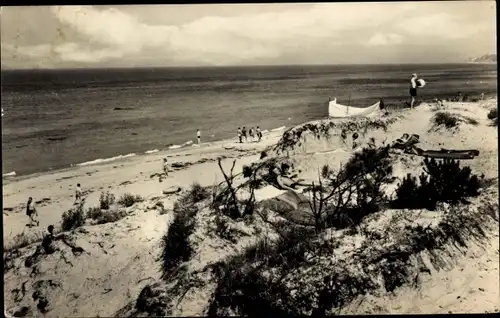 Ak Bakenberg Dranske auf Rügen, Strand