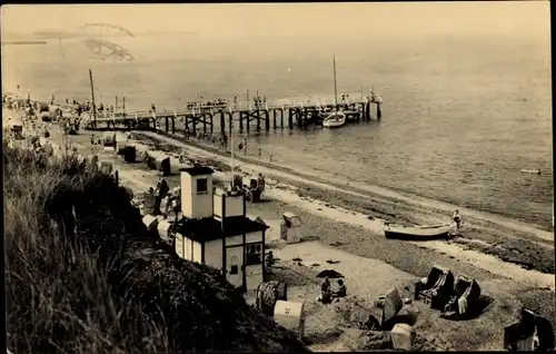 Ak Ostseebad Rerik, Strand, Seebrücke