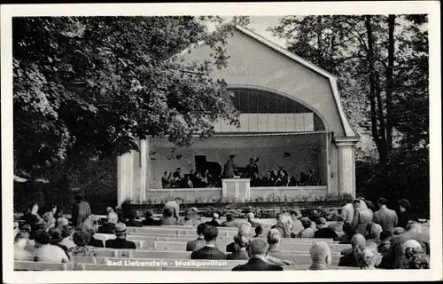 Ak Bad Liebenstein im Thüringer Wald, Musikpavillon