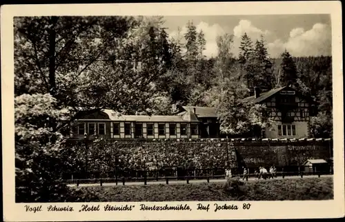 Ak Rentzschmühle Pöhl Vogtland, Hotel Steinicht