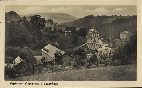 Ak Lauenstein Altenberg im Erzgebirge, Gesamtansicht