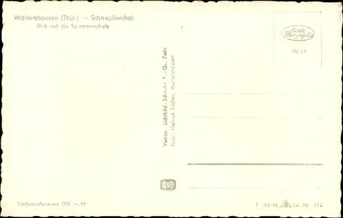 Ak Schnepfenthal Waltershausen in Thüringen, Salzmannschule