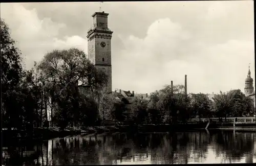 Ak Altenburg in Thüringen, Teich, Kunstturm