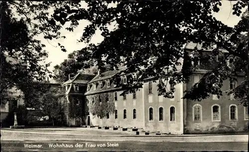 Ak Weimar in Thüringen, Wohnhaus der Frau von Stein