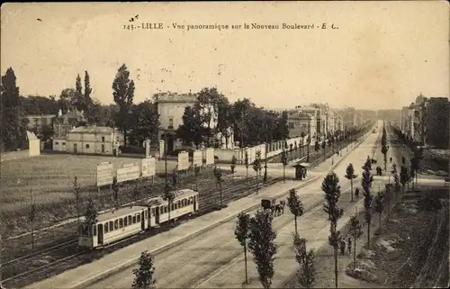 Ak Lille Nord, Panoramablick auf den Neuen Boulevard