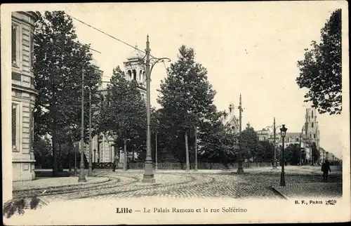 Ak Lille Nord, Le Palais Rameau, Rue Solferino