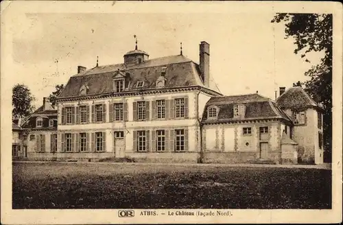 Ak Athis Marne, Le Chateau, facade Nord