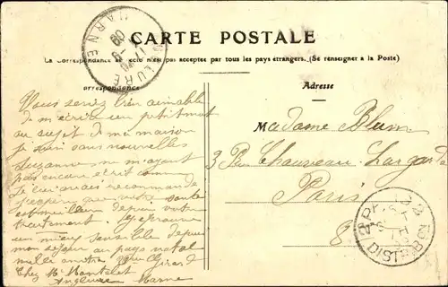 Ak Anglure Marne, Le Chateau