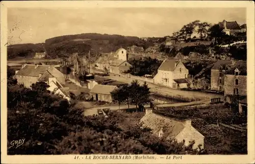 Ak La Roche Bernard Morbihan, Hafen