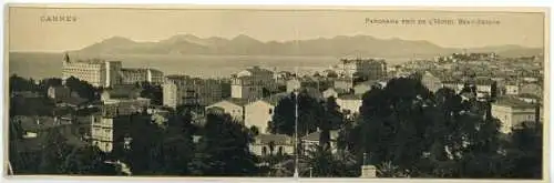 Klapp Ak Cannes Alpes Maritimes, Panorama vom Hotel Beau-Sejour aus