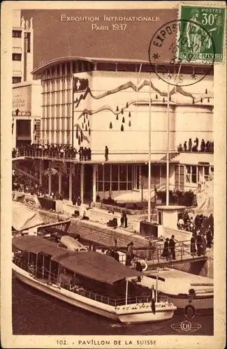 Ak Paris, Exposition Internationale 1937, Pavillon de la Suisse