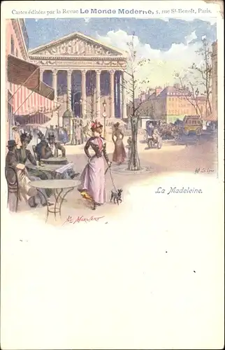 Künstler Ak Paris VIII, Die Madeleine