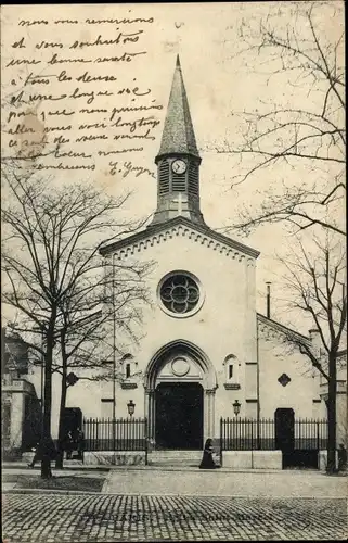 Ak Paris XIII, Kirche, Außenansicht