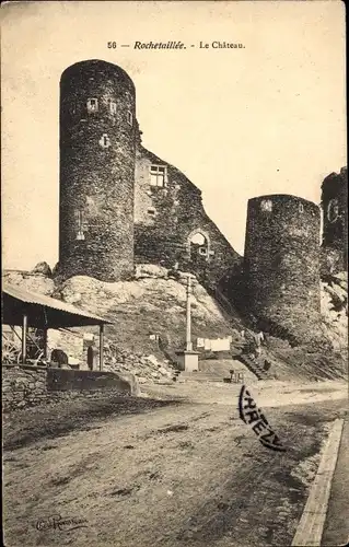 Ak Rochetaillée Loire, Schloss