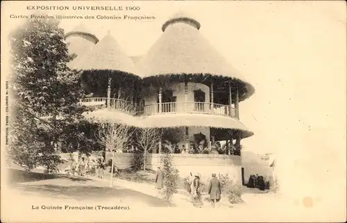 Ak Paris XVIe Trocadéro, Weltausstellung 1900, Französisch-Guinea