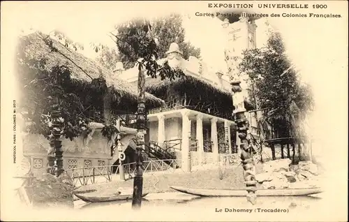 Ak Paris XVIe Trocadéro, Weltausstellung 1900, Dahomey