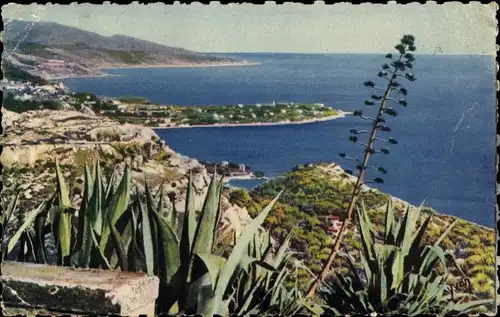 Ak Monte-Carlo Monaco, Cap Martin, Blick vom königlichen Punkt La Turbie