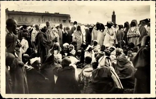 Ak Marokko, Scènes et Types, Conteur arabe, Geschichtenerzähler