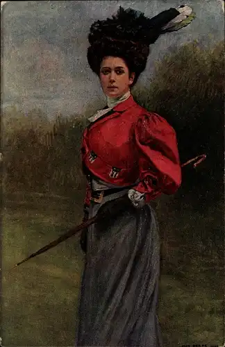 Künstler Ak Rabes, M., Gräfin Vesta, Frau-Portrait