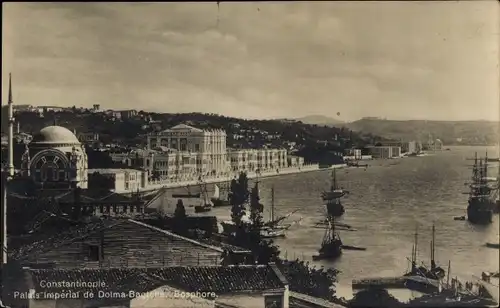 Ak Konstantinopel Istanbul Türkei, Ortsansicht, Moschee, Hafen, Kaiserpalast