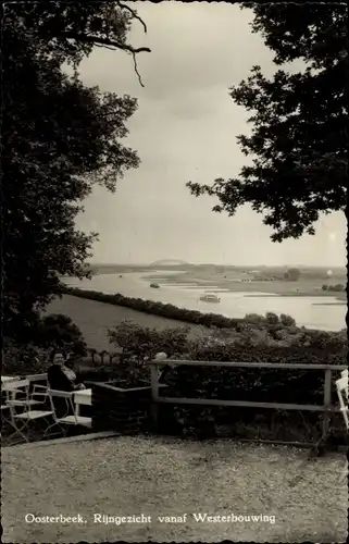 Ak Oosterbeek Renkum Gelderland, Blick auf den Rhein von Westerbouwing