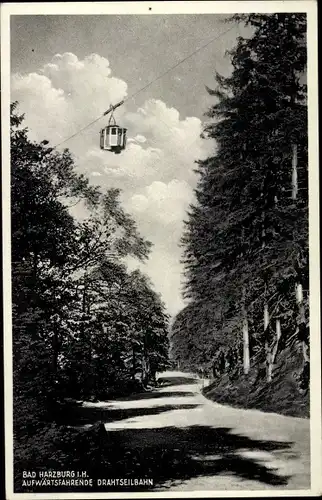 Ak Bad Harzburg am Harz, Drahtseilbahn