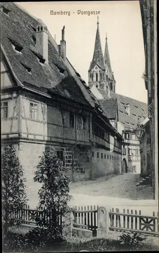 Ak Bamberg in Oberfranken, Domgasse