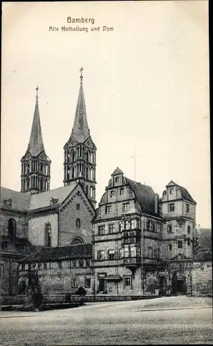 Ak Bamberg in Oberfranken, Alte Hofhaltung, Dom