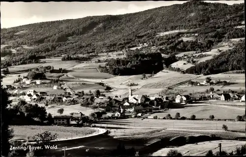 Ak Zenting in Niederbayern, Panorama