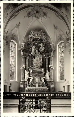 Ak Grafrath in Oberbayern, Franziskaner-Klosterkirche St. Rasso, Altar