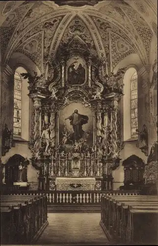 Ak Furth im Wald Oberpfalz Bayern, Hochaltar, Stadtpfarrkirche