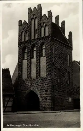 Ak Wittenberge an der Elbe Prignitz, Steintor
