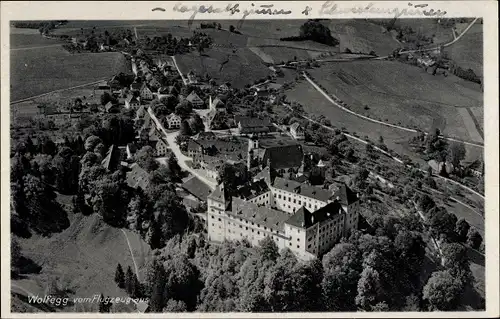 Ak Wolfegg im Allgäu, Flugzeugaufnahme