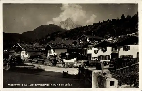 Ak Mittenwald in Oberbayern, Wetterstein