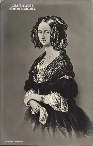 Ak Prinzessin Marie Louise von Belgien, Portrait