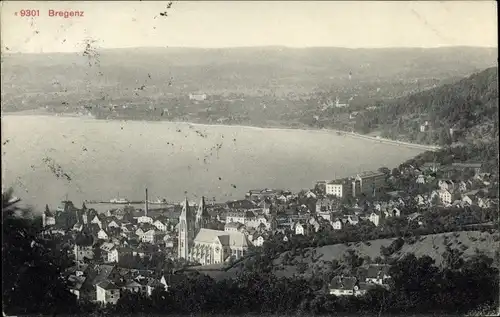 Ak Bregenz am Bodensee Vorarlberg, Panorama