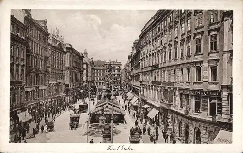 Ak Wien 1 Innere Stadt, Graben, Geschäftsstraße