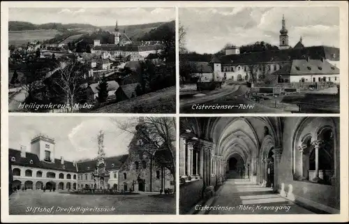 Ak Heiligenkreuz Niederösterreich, Cistercienser Abtei, Stiftshof, Kreuzgang