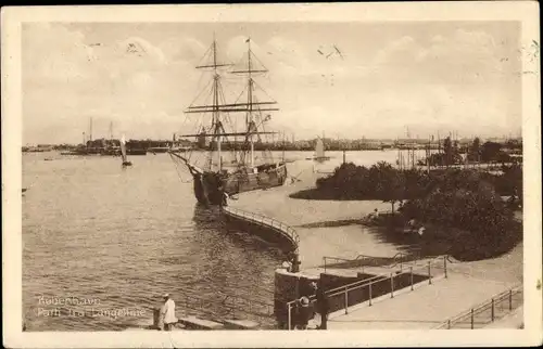 Ak Kjøbenhavn København Kopenhagen Dänemark, Parti fra Langelinie